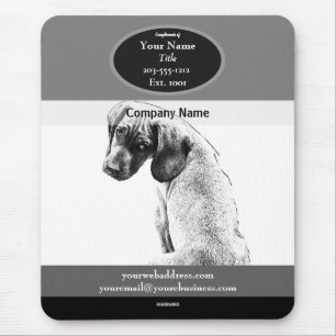 Hunde-Grafik Werbe-Mauspad - HAMbyWG Mousepad
