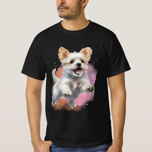 Hunde grapgischer T - Shirt (Vorderseite)
