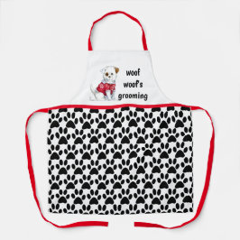 Hunde Groomer All-over-Print-Schürze Schürze