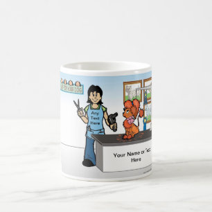 Hunde Groomer - Cartoon Kaffeetasse