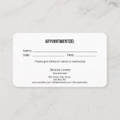 Hunde Groomer Haustier Tierpflege Veterinärmedizin Visitenkarte (Rückseite)