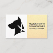 Hunde-Groomer-Logo Terminkarte (Vorderseite)