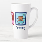 Hunde Groomer Peace Liebe Pet Grooming Milchtasse (Rechts)