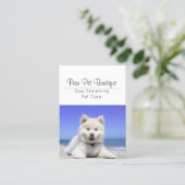 Hunde Groomer Pet Care Welpe Walker Visitenkarte (Stehend Vorderseite)