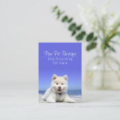 Hunde Groomer Pet Care Welpe Walker Visitenkarte (Stehend Vorderseite)