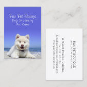 Hunde Groomer Pet Care Welpe Walker Visitenkarte (Vorne/Hinten)