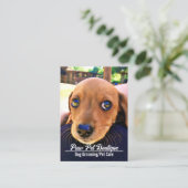 Hunde Groomer Pet Care Welpe Walker Visitenkarte (Stehend Vorderseite)