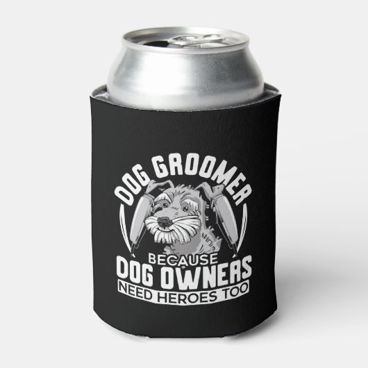 Hunde Groomer, weil Hundebesitzer auch Helden brau Dosenkühler (Kanne Vorderseite)