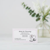 Hunde Groomer Wellness-Center Extravagante Streife Visitenkarte (Stehend Vorderseite)