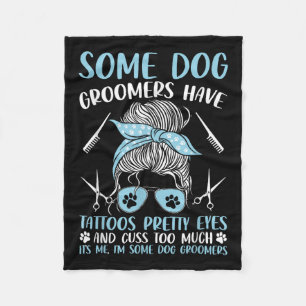 Hunde Grooming Funny Pet Groomer Hunde Großomere h Fleecedecke