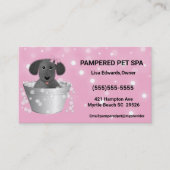 Hunde-Grooming-Hund-Wellness-Center Terminkarte (Vorderseite)