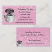 Hunde-Grooming-Hund-Wellness-Center Terminkarte (Vorne/Hinten)