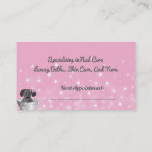 Hunde-Grooming-Hund-Wellness-Center Terminkarte (Rückseite)