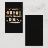 Hunde Grooming Liebe Tiere Hunde Groomer Visitenkarte (Vorne/Hinten)