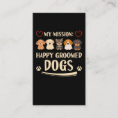Hunde Grooming Liebe Tiere Hunde Groomer Visitenkarte (Vorderseite)
