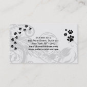 Hunde-Grooming-Salon-Visitenkarte Visitenkarte (Rückseite)