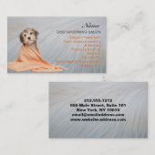 Hunde-Grooming-Salon-Visitenkarte Visitenkarte (Vorne/Hinten)