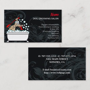 Hunde-Grooming-Salon-Visitenkarte Visitenkarte