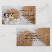 Hunde-Grooming-Salon-Visitenkarte Visitenkarte (Vorne/Hinten)