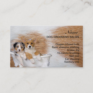 Hunde-Grooming-Salon-Visitenkarte Visitenkarte