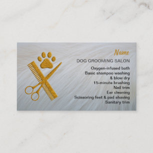Hunde-Grooming-Salon-Visitenkarte Visitenkarte