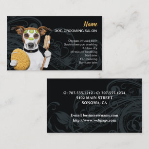 Hunde-Grooming-Salon-Visitenkarte Visitenkarte
