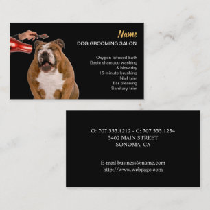 Hunde-Grooming-Salon-Visitenkarte Visitenkarte