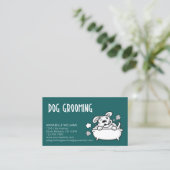 Hunde-Grooming-Services-Visitenkarte Visitenkarte (Stehend Vorderseite)