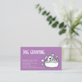 Hunde-Grooming-Services-Visitenkarte Visitenkarte (Stehend Vorderseite)