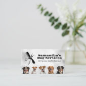 Hunde | Grooming Tools Visitenkarte (Stehend Vorderseite)