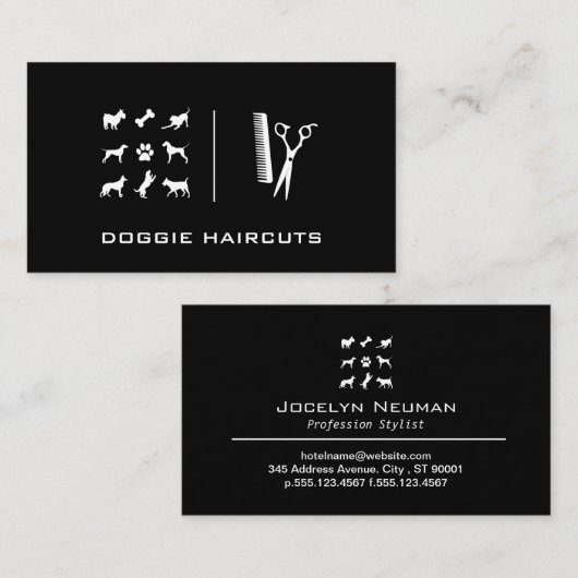 Hunde | Grooming Visitenkarte (Vorne/Hinten)