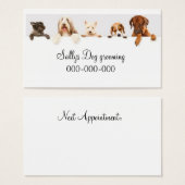 Hunde-Grooming-Visitenkarte (Vorne & Hinten)