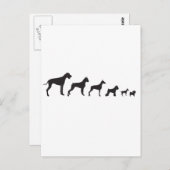 Hunde, groß und klein postkarte (Vorne/Hinten)
