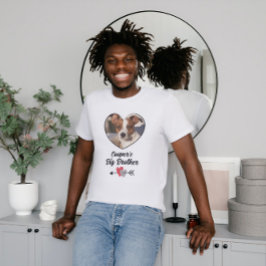 Hunde große Bruder personalisiert Foto & Text T -  T-Shirt