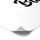 Hunde große Schwester personalisiert Foto Poster (Ecke)