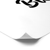 Hunde große Schwester personalisiert Foto & Text Poster (Ecke)