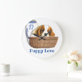 Hunde Große Wanduhr (Zuhause)