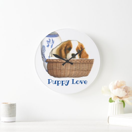 Hunde Große Wanduhr (Zuhause)