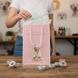Hunde-Großhandel-Spa Süßer Hund Personalisierte Ro Mittlere Geschenktüte