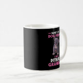 Hunde Großmutter Pitbull Oma T - Shirt Kaffeetasse (VorderseiteRechts)