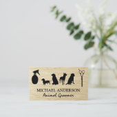 Hunde | Haarspray | Schere | Groomer Visitenkarte (Stehend Vorderseite)