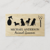 Hunde | Haarspray | Schere | Groomer Visitenkarte (Vorderseite)