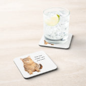 Hunde haben Besitzer, Katzen haben Mitarbeiter. Getränkeuntersetzer (Rechte Seite)