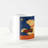 Hunde haben ein Soul-Stephen Huneck Kaffeetasse (Vorderseite Links)