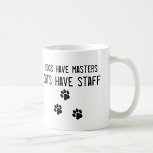 Hunde haben Hauptkatzen, Personalweiß Tasse zu
