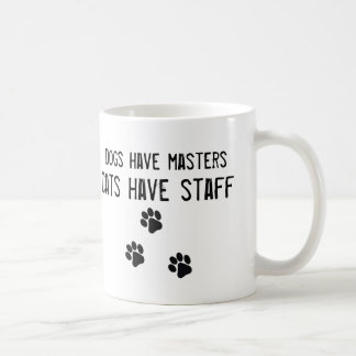 Hunde haben Hauptkatzen, Personalweiß Tasse zu