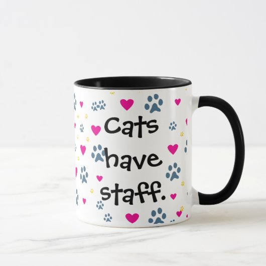 Hunde haben Inhaber-Katzen, Personal zu haben Tasse (Rechts)