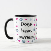 Hunde haben Inhaber-Katzen, Personal zu haben Tasse (Links)