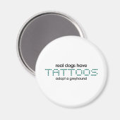 Hunde haben Tattoos Magnet (Vorderseite/Rückseite)