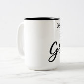 Hunde Hair Glitzer Tasse (Vorderseite Links)